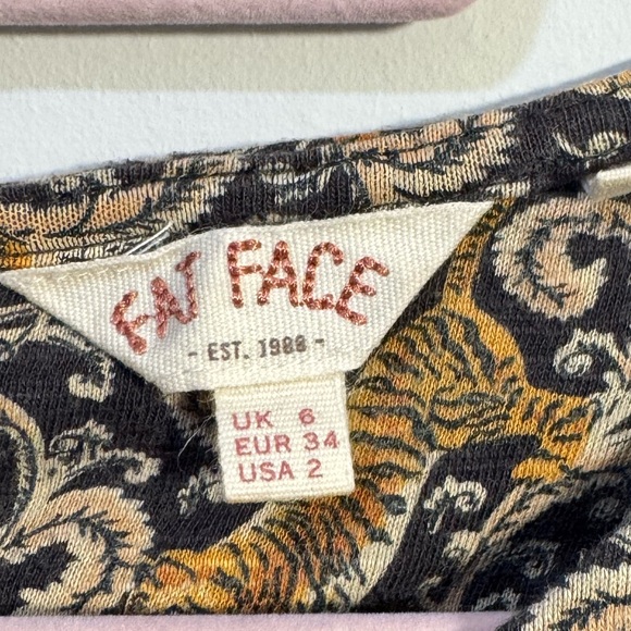 Fat Face Tiger Paisley A-Line Mini Dress - Picture 4 of 6